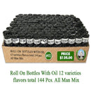 144 Pc Body Oil Roll On Trays (4 Varieties)
