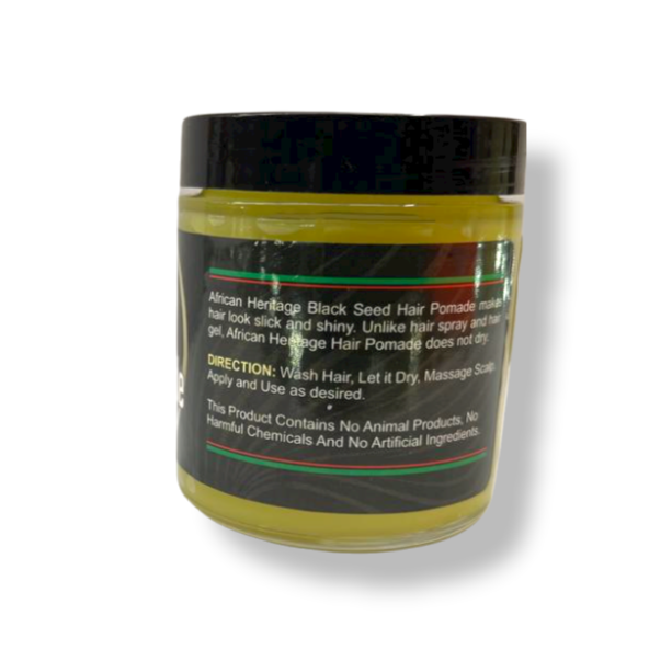 AFRICAN HERITAGE BLACK SEED HAIR POMADE GREEN COLOR 4 OZ