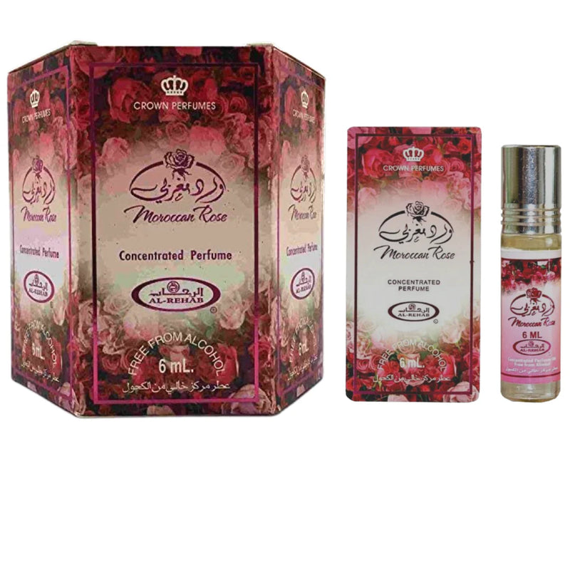 Al Rehab Moroccan Rose perfume oil (6 in a box)