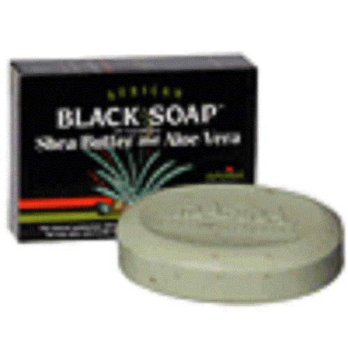 MADINA AFRICAN BLACK SOAP WITH SHEA BUTTER 3.5 OZ