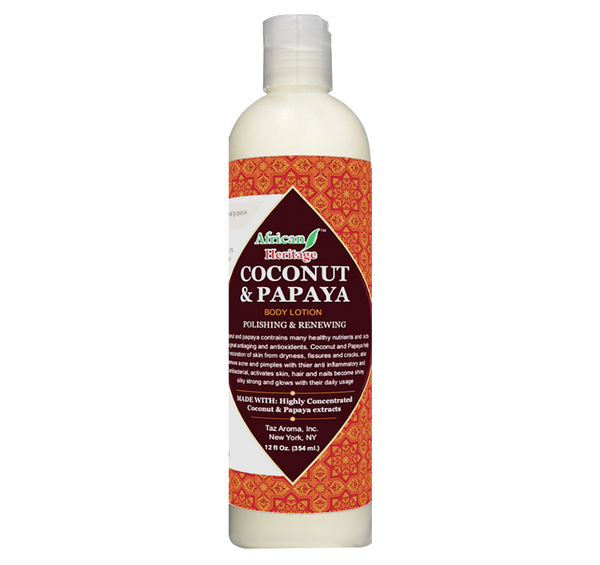 African Heritage Coconut & Papaya Lotion 12 oz